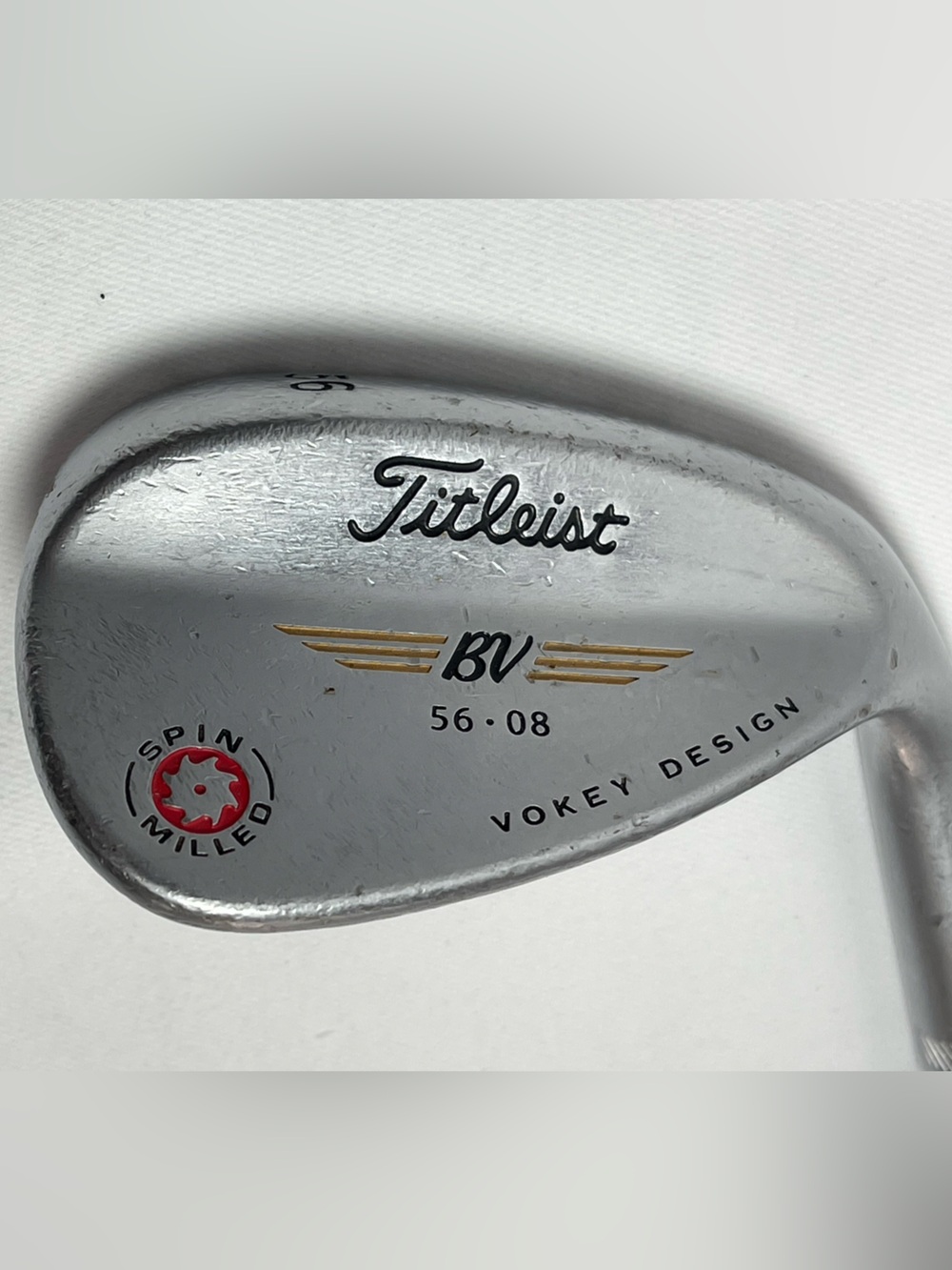 Titleist Vokey 56° Wedge — Silver with Gold & Red Details